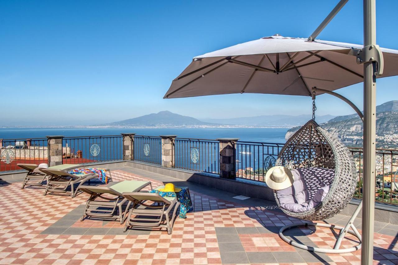 Villa Caruso Private Heated Pool & Sea View سورينتو المظهر الخارجي الصورة
