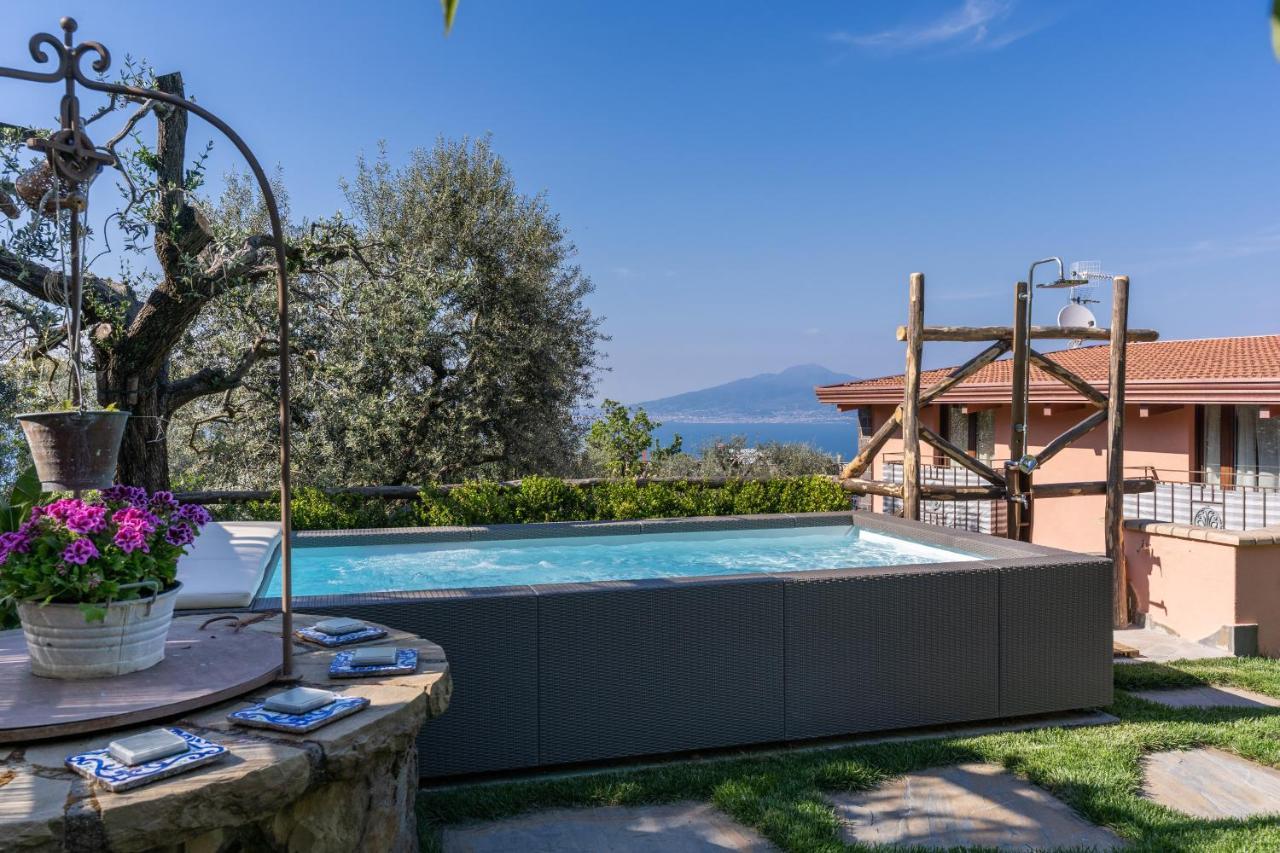 Villa Caruso Private Heated Pool & Sea View سورينتو المظهر الخارجي الصورة