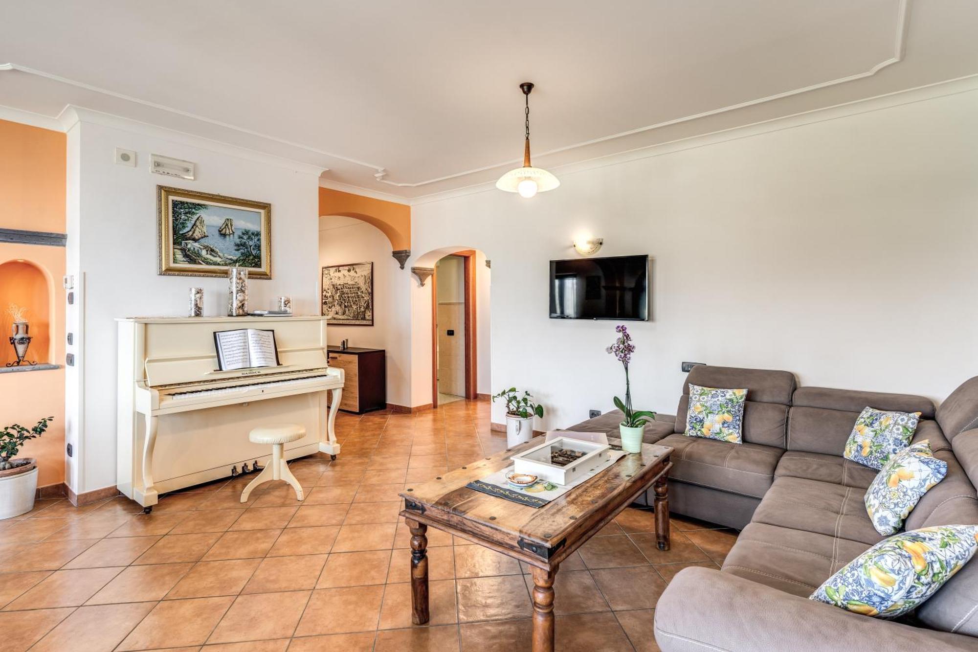 Villa Caruso Private Heated Pool & Sea View سورينتو المظهر الخارجي الصورة