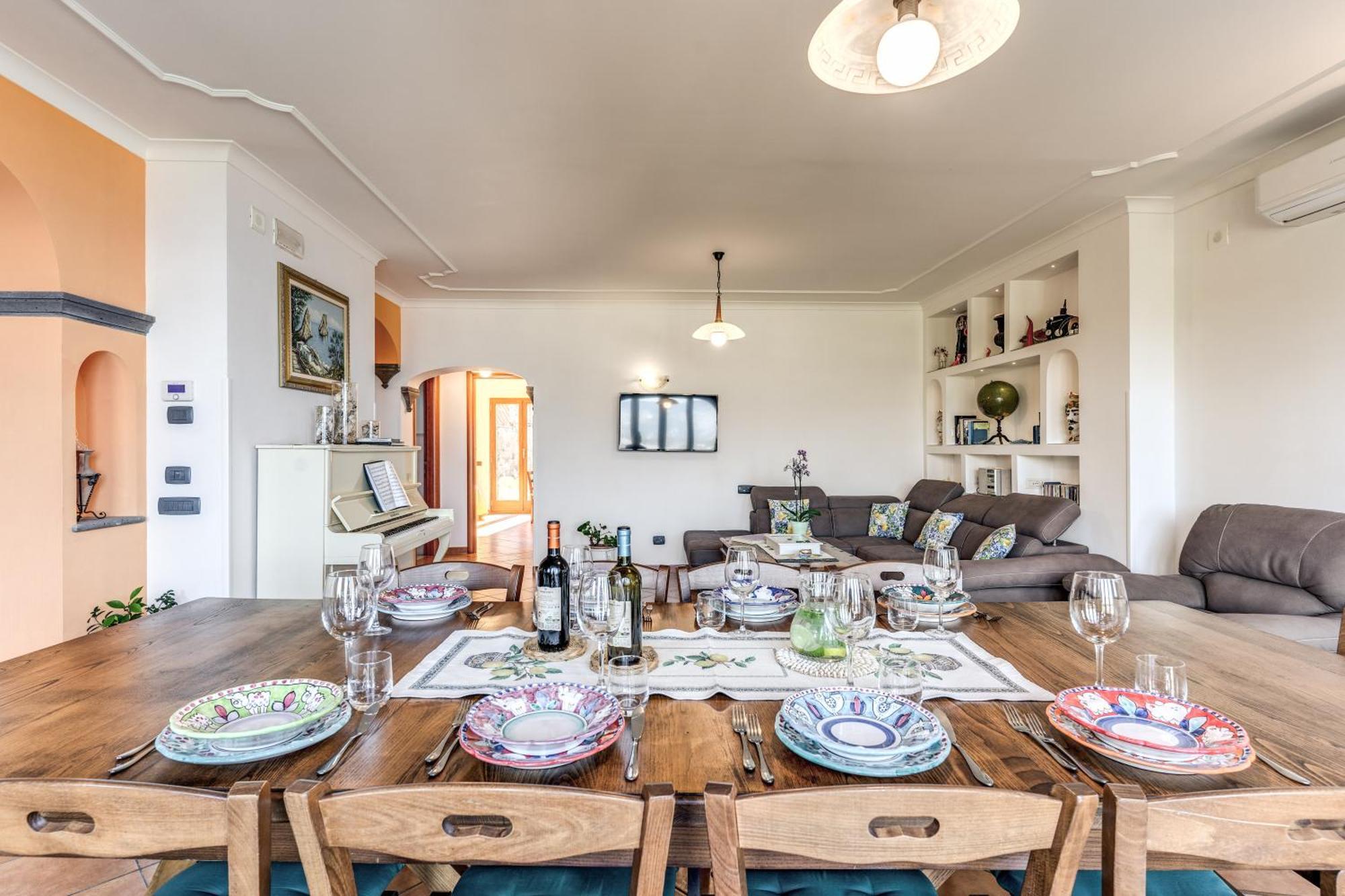 Villa Caruso Private Heated Pool & Sea View سورينتو المظهر الخارجي الصورة
