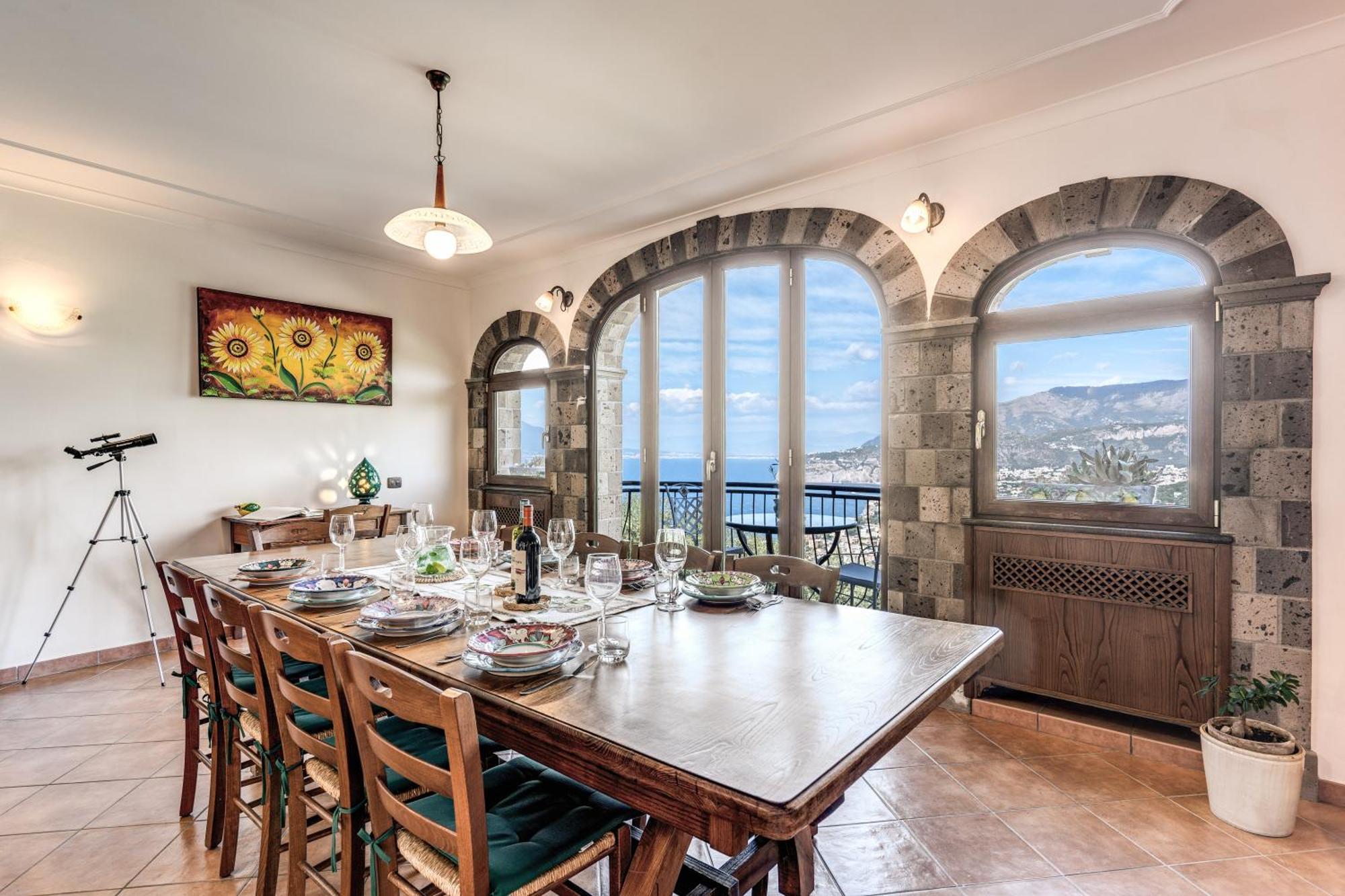 Villa Caruso Private Heated Pool & Sea View سورينتو المظهر الخارجي الصورة